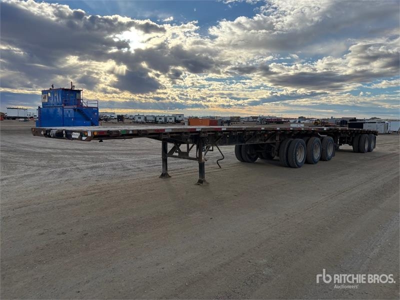 Remorque à ridelles Manac 32 ft Super B-Train Lead Flatbed — occasion 2015