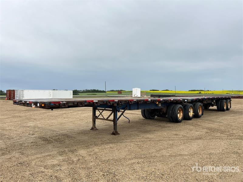 Manac 32 ft Super B-Train Lead Flatbed Trailer