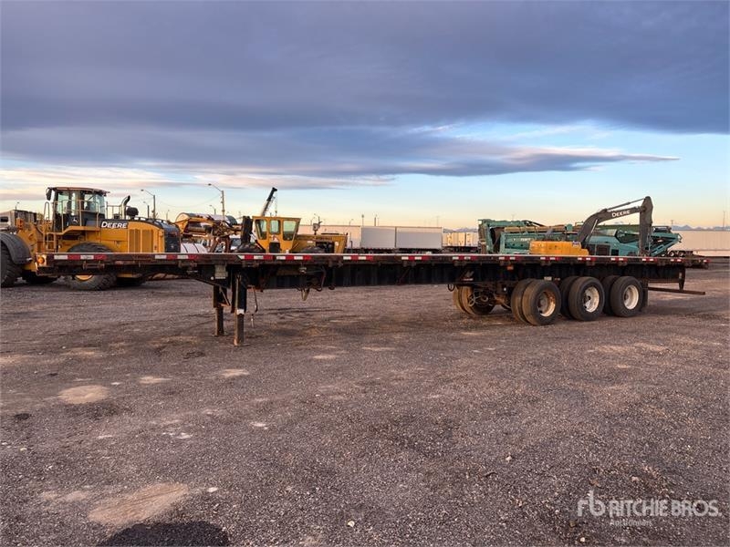 Remorque à ridelles Manac Tri/A 53 ft - 90 ft Extendable Flatbed — occasion 2017