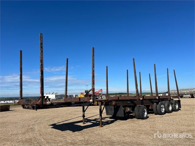 Peerless 48 ft Quad/A Hayrack Log Trailer