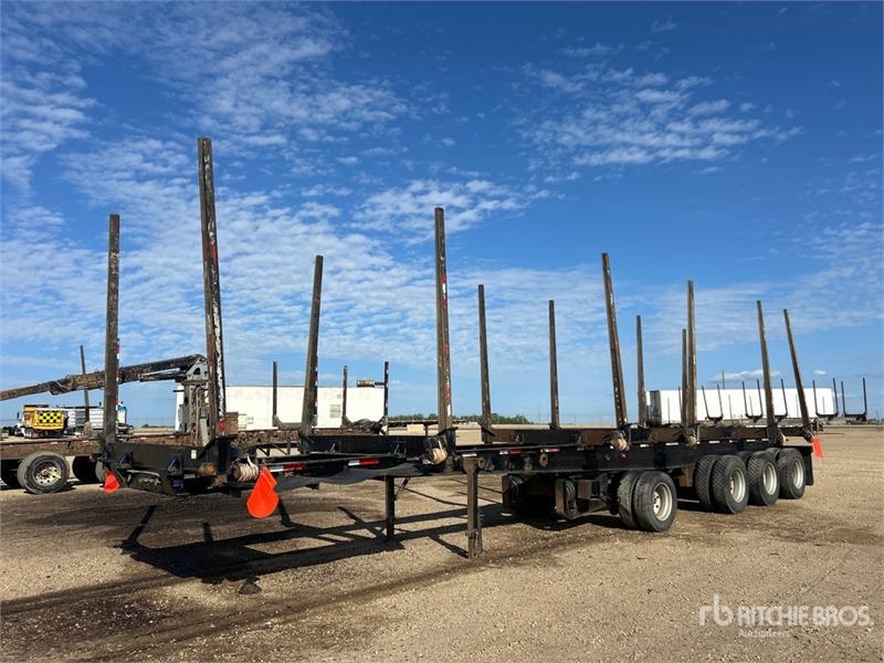Peerless 48 ft Quad/A Hayrack Log Trailer