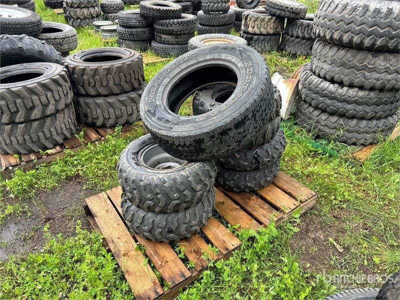 Quantity of (6) Mixed Goodyear, Maxxis Tires