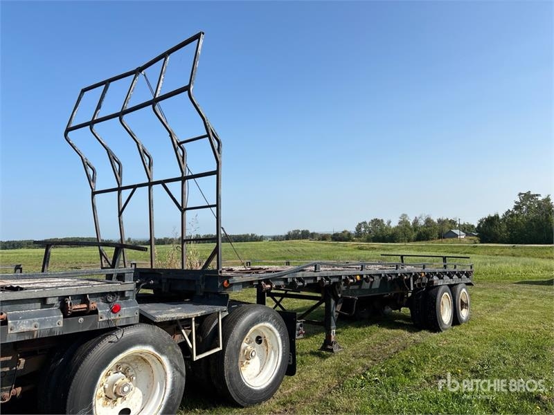 Super B-Train Pup Flatbed Trailer