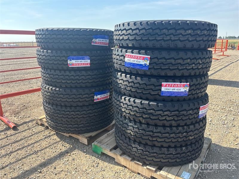 Taitong of (12) Taitong 11R24.5 Trailer Tires (Unused)
