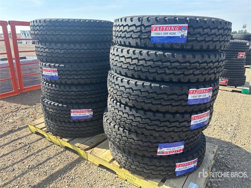 Taitong of (12) Taitong 11R24.5 Trailer Tires (Unused)