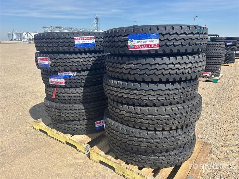 Taitong of (12) Taitong 11R24.5 Trailer Tires (Unused)