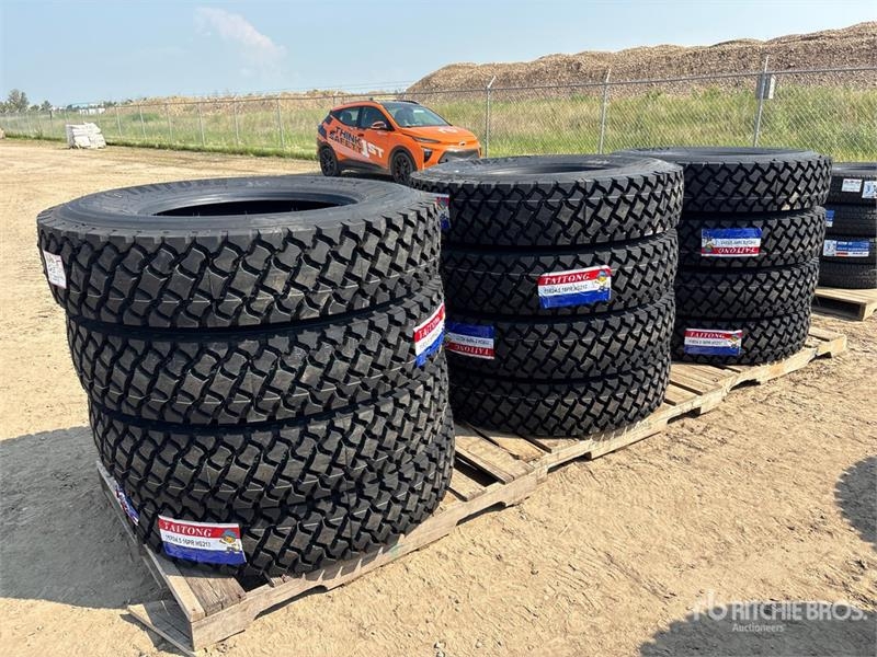 Taitong of (12) Taitong 11R24.5 Drive Tires (Unused)