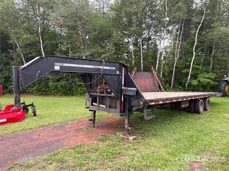 30 ft T/A Gooseneck Hydraulic Tail Trailer