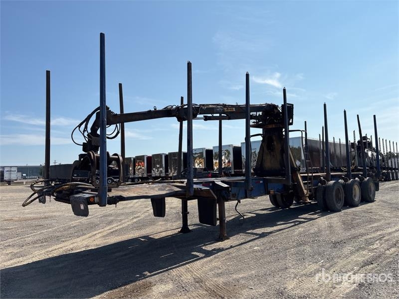 BWS 46 ft Tri/A Self-Loading Log Trailer