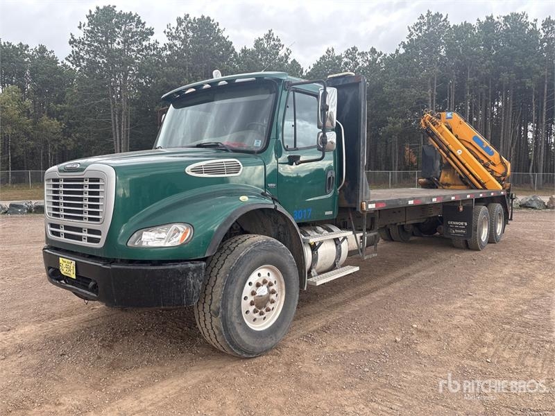 Camion plateau grue Freightliner M2112 — occasion 2007