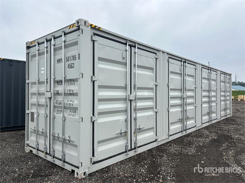 40 Ft High Cube Multi-Door Storage Container (Unus