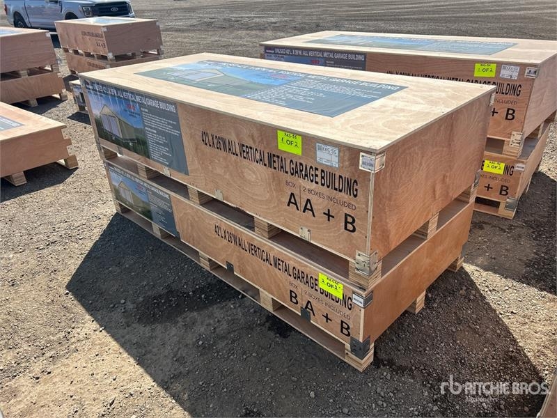 AGR-MS2642 42 ft x 26 ft All Vertical Metal Garage