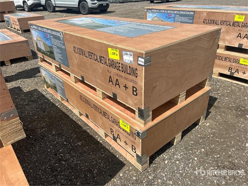AGR-MS2642 42 ft x 26 ft All Vertical Metal Garage