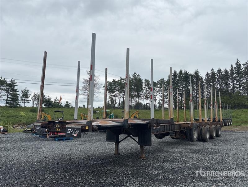 BWS 50 ft Quad/A Hayrack Log Trailer