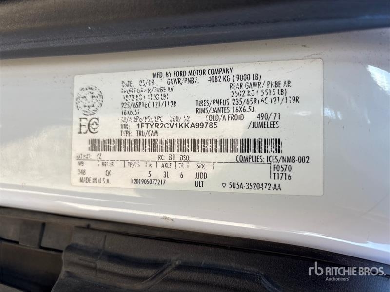 Fourgon utilitaire Ford Transit 250 Cargo Van — occasion 2019