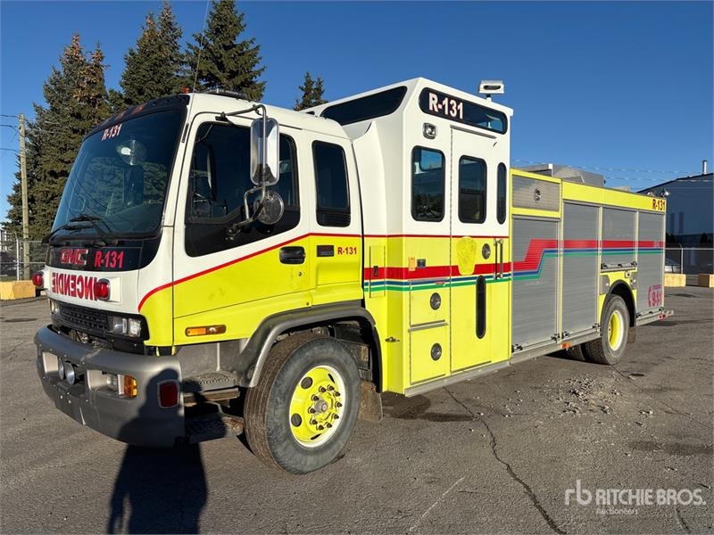 Camion de pompiers GMC T8500 4x2 Fire — occasion 2000