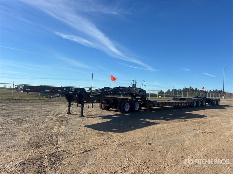 Remorque surbaissée J & Trailers low boy Tri/A Removable Gooseneck Lo — occasion 2025