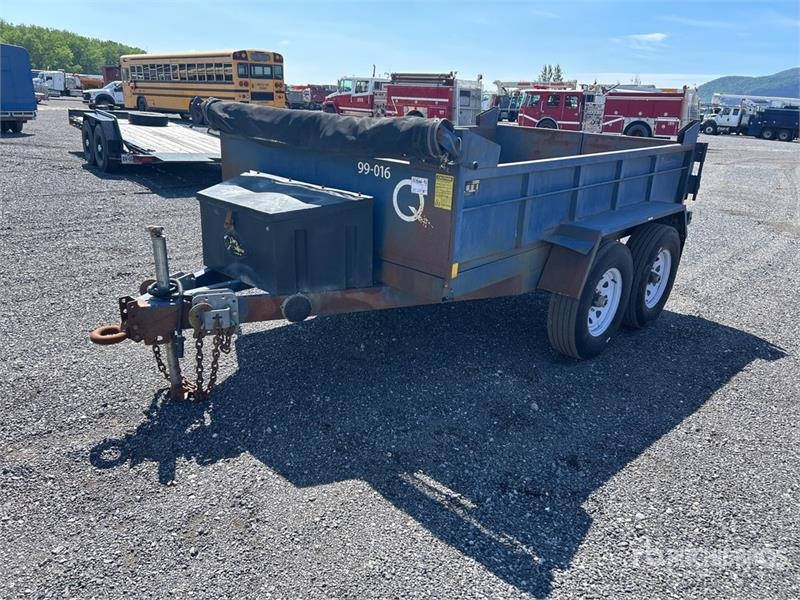 JDJ 10 ft T/A Dump Utility Trailer