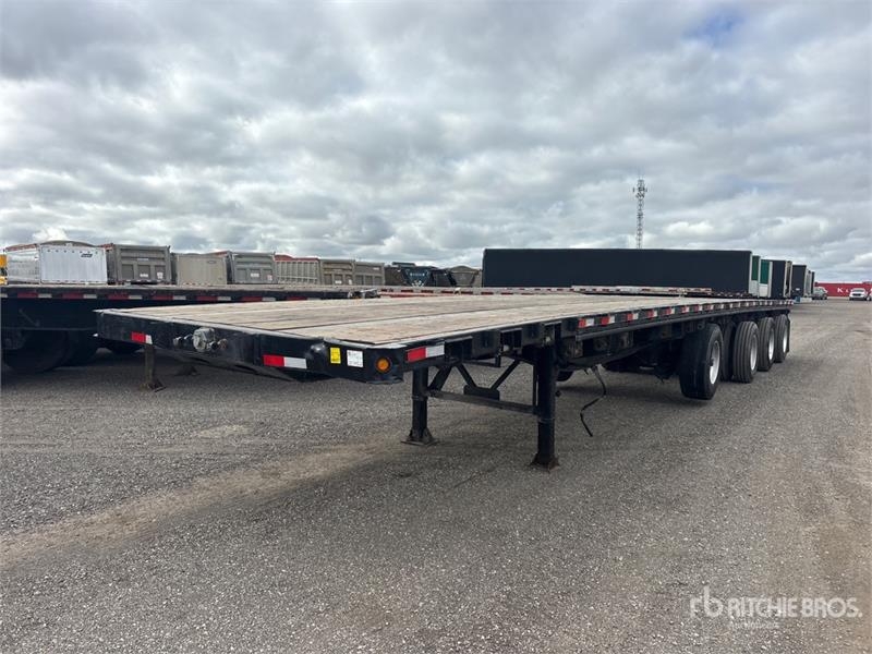 Remorque à ridelles Manac 48 ft Quad/A Flatbed — occasion 2013