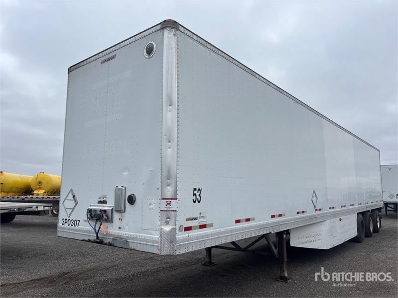 Remorque fourgon Manac 53 ft x 102 in Tri/A Van — occasion 2012