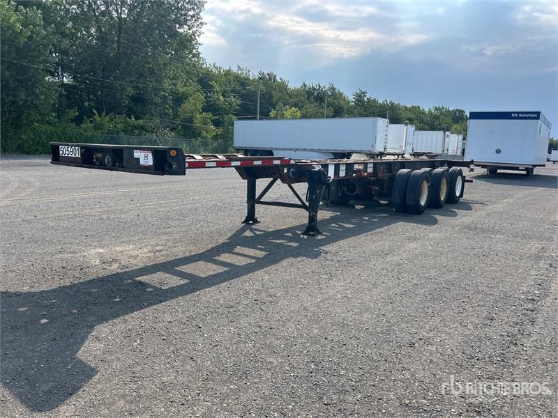 Max Atlas 40 ft Tri/A Extendable Container Trailer