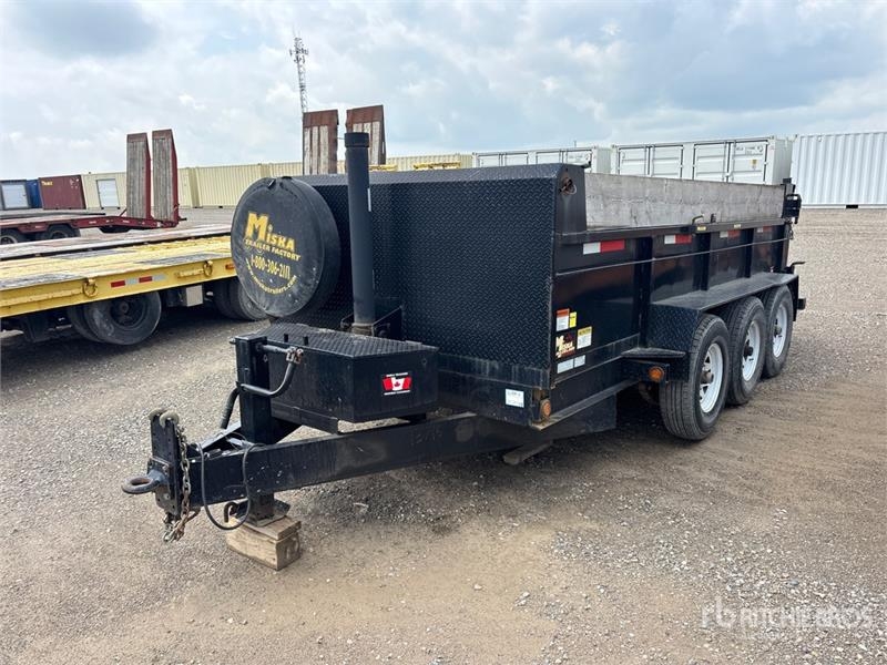 Miska 14 ft 0 in Tri/A Dump Utility Trailer