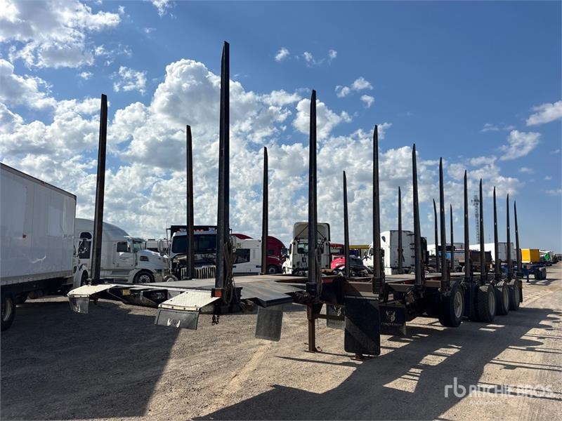 Remorque grumière Porcupine DDL50-3A-STAL 50 ft Quad/A Hayrack Log T — occasion 2023