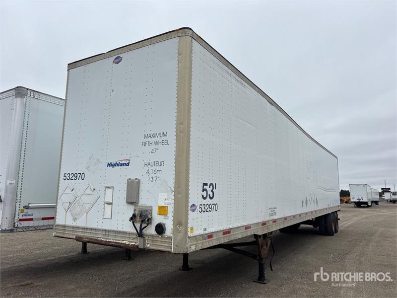 Remorque fourgon Utility 53 ft x 102 in T/A Van — occasion 2007