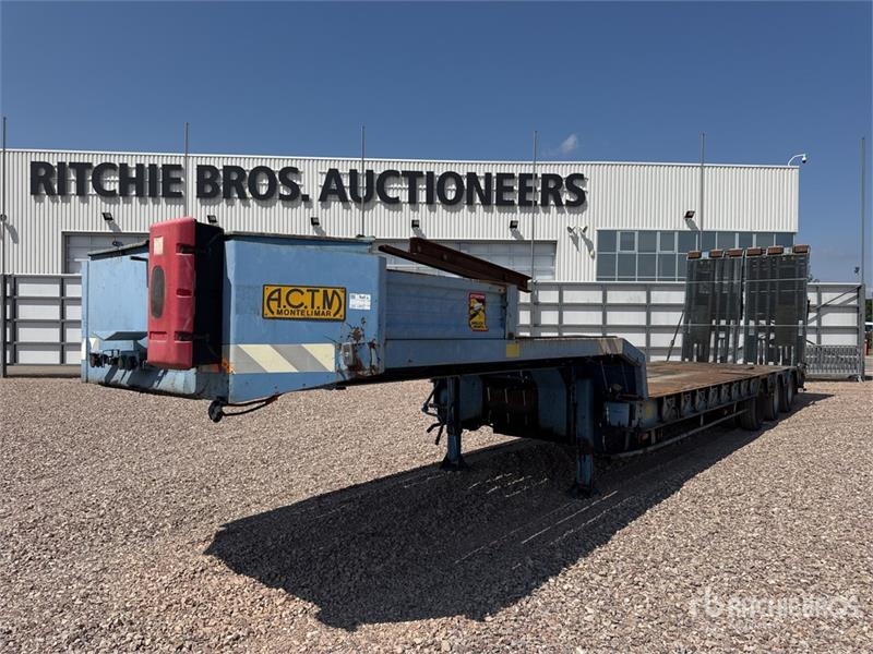 Actm S46315 Semi Remorque Porte Engin 3 Essieux Tri/A L