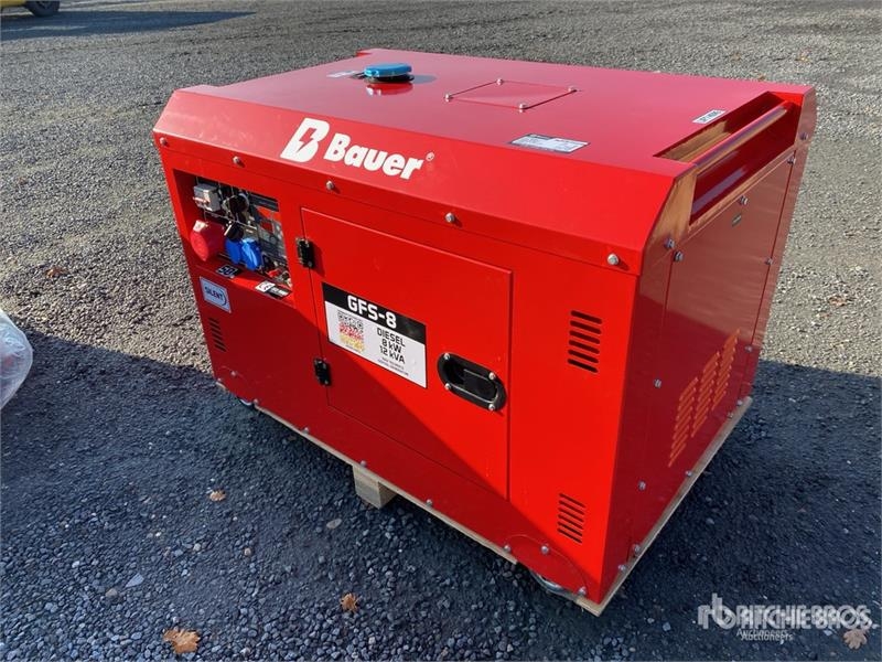 Groupe électrogène Bauer GFS 8 ATS Portable Generator Set (Unused) — occasion