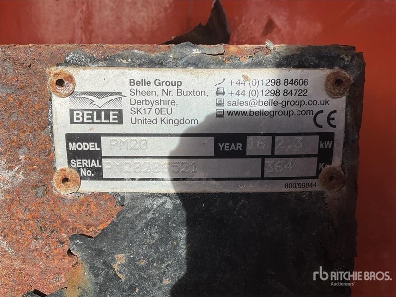 Bétonnière Belle PM20 Portable Concrete Mixer (Inoperable) — occasion 2016