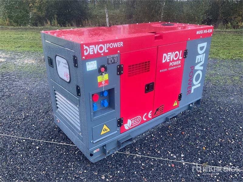 Groupe électrogène Devol VG-R30 37.5 kVA 30KW Diesel Generator Set — occasion 2026
