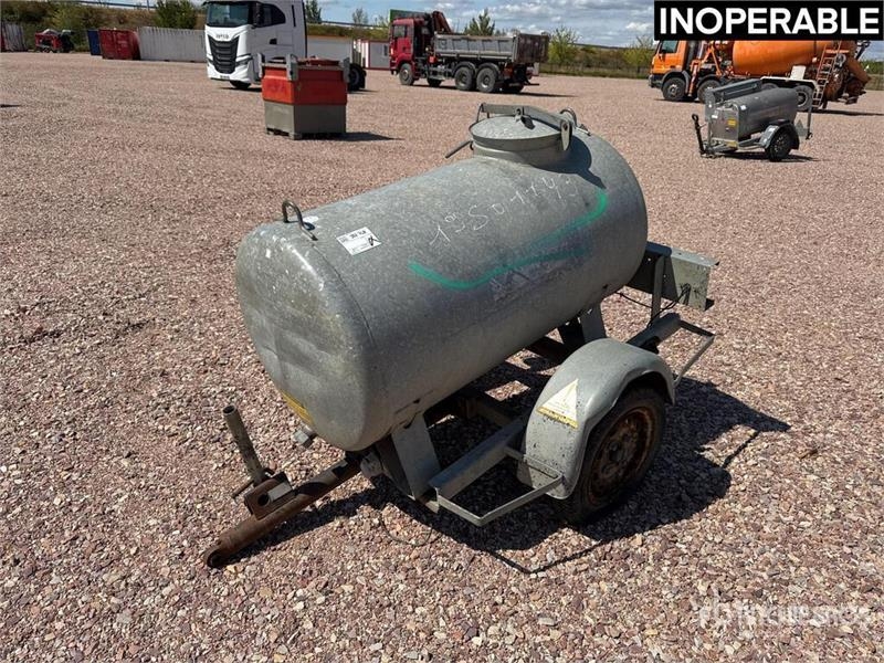 ECIM 500 L S/A Citerne A Eau 1 Essieu Water Tank T