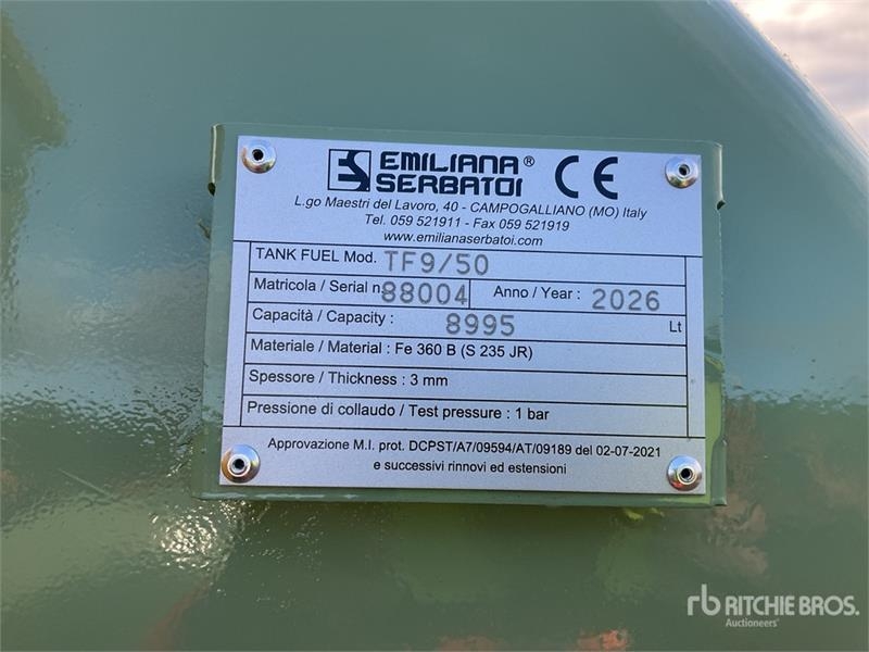 Réservoir de carburant Emiliana Serbatoi EU-TANK 9000 Skid Mounted Steel 9000 L Steel Stora — occasion