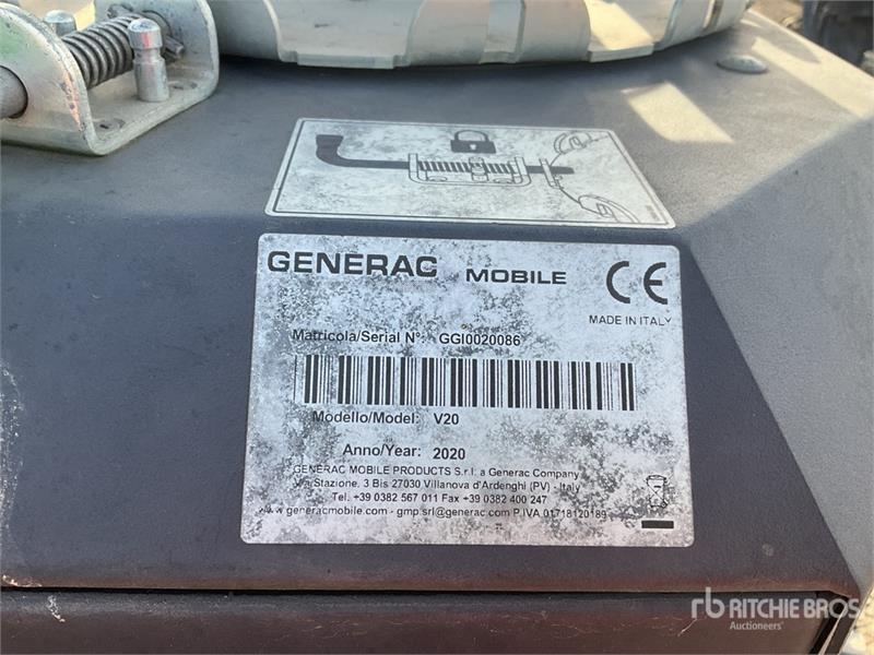 Tour d'éclairage Generac V20 3.5 kVA Light Tower — occasion 2020