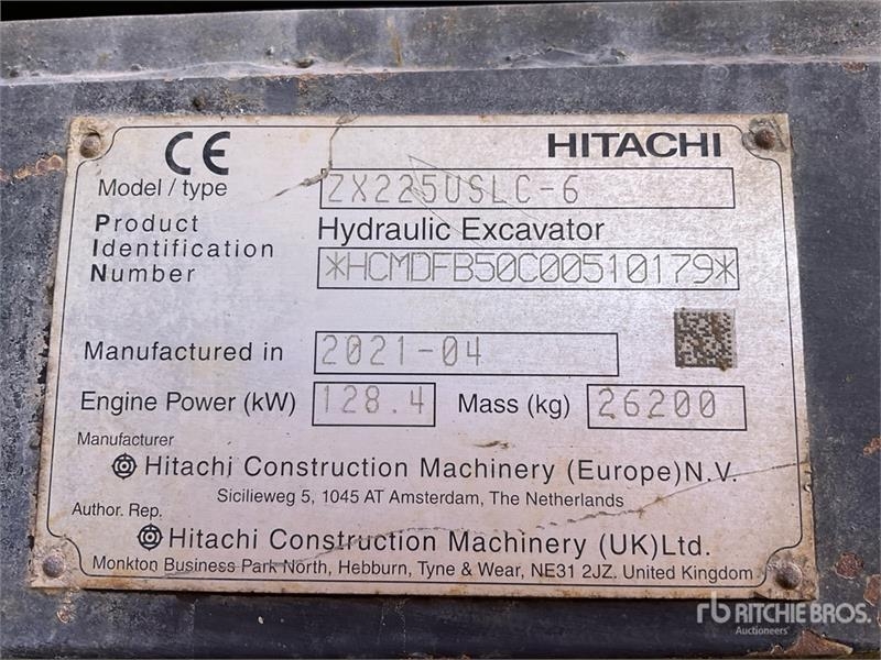 Pelle sur chenilles Hitachi ZX225US — occasion 2021, 6 594 h