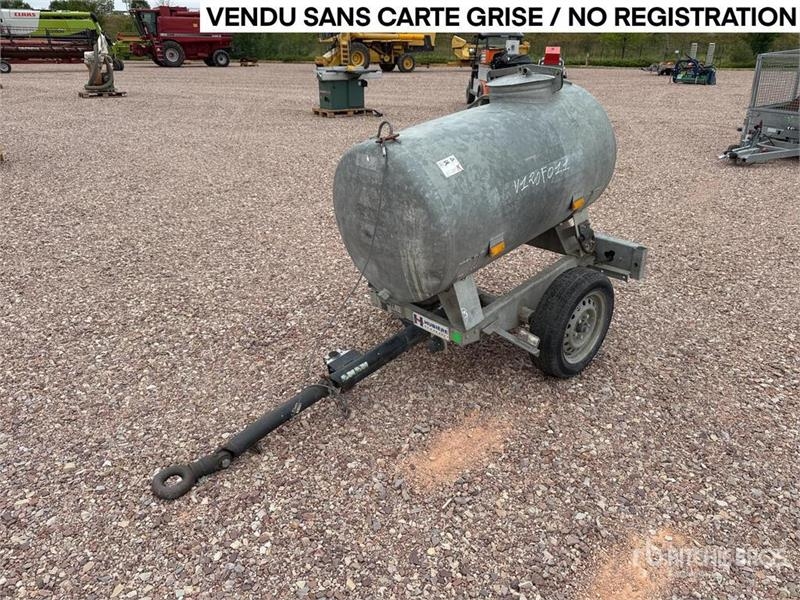 Hubiere H111T11CN 500 L Citerne A Eau 1 Essieu S/A Water T
