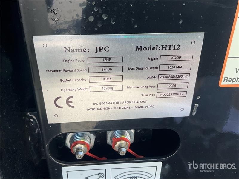 Mini-pelle JPC HT12 — occasion 2025