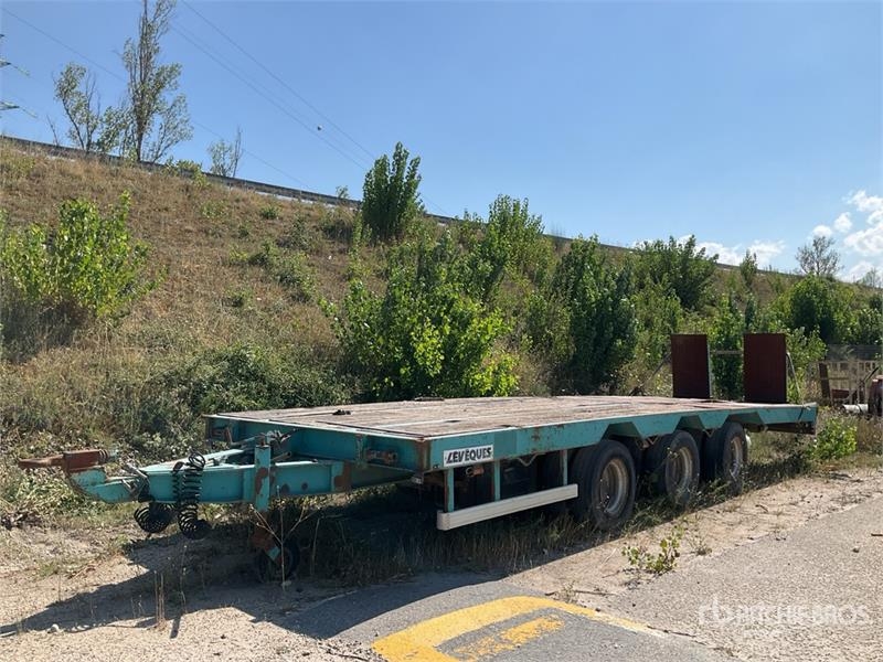 Leveque 30 ton Tri/A Semi-Remorque Porte-Engins Dr
