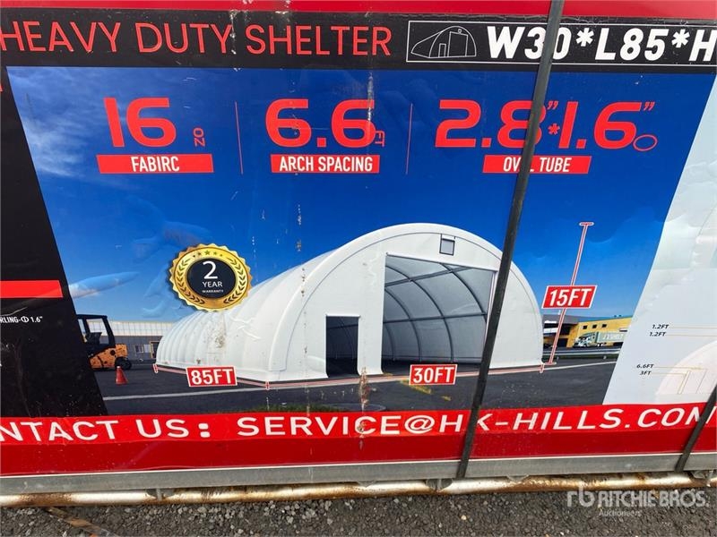 Saleuse Semi-circular tent hall, 1 BOX: Dimensions: 25.91 — occasion