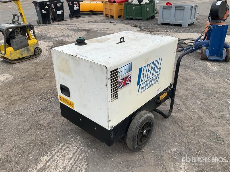 Groupe électrogène Steephill SSD6000 6 kVA Mobile Generator Set — occasion, 1 092 h