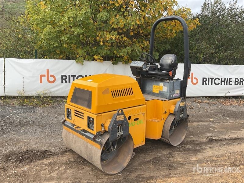 Rouleau tandem Terex TV1200 Double Drum Roller — occasion 2016, 689 h