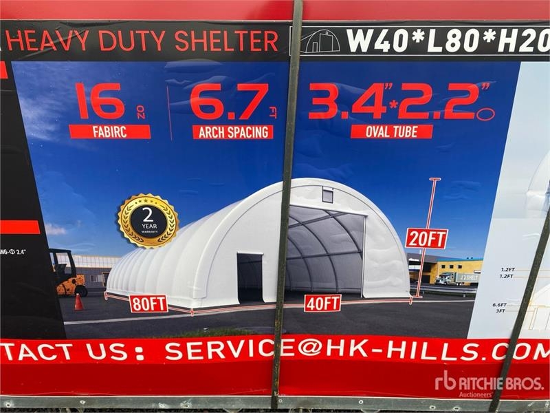 Hangar W40*L80*H20 Tent Storage Building — occasion 2026