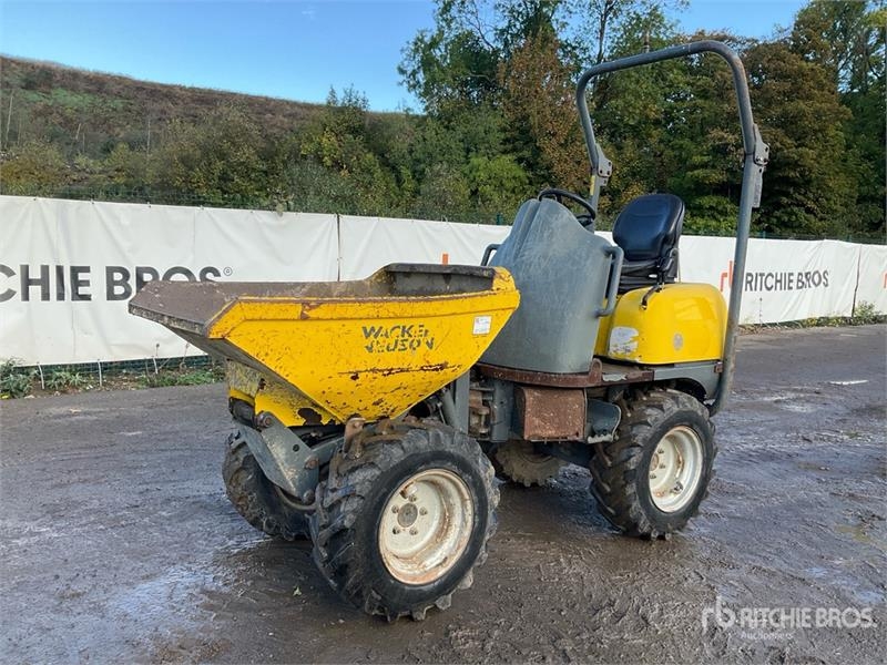 Mini-tombereau Wacker Neuson 1001 1 ton 4x4 Hi-Tip — occasion 2016, 2 751 h