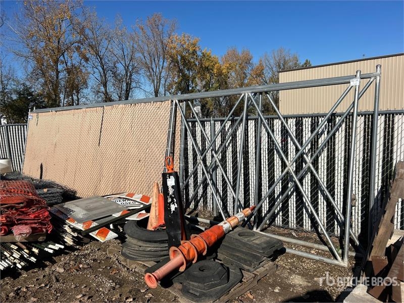 American of (2) American 30 ft x 7 ft 6 in Chain Link Drive