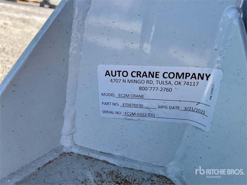 Auto Crane EC2M Crane Truck-Mounted Service Crane