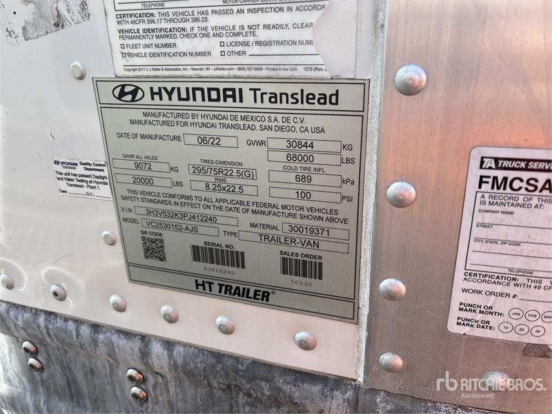 Remorque fourgon Hyundai VC2530152-AJS — occasion 2023