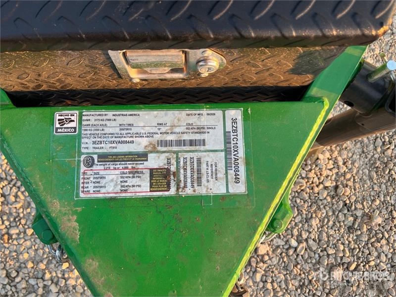 Remorque benne Utility Industrias America FT510 Dump — occasion 2027