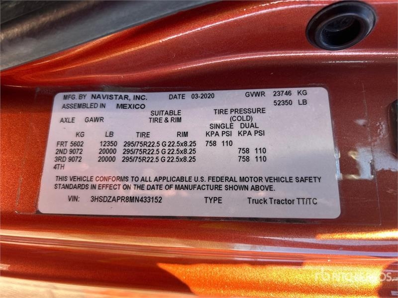 Tracteur routier International LT625 — occasion 2021