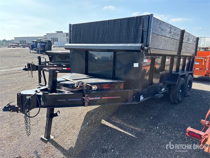 Iron Star Star 14 ft T/A Dump Utility Trailer